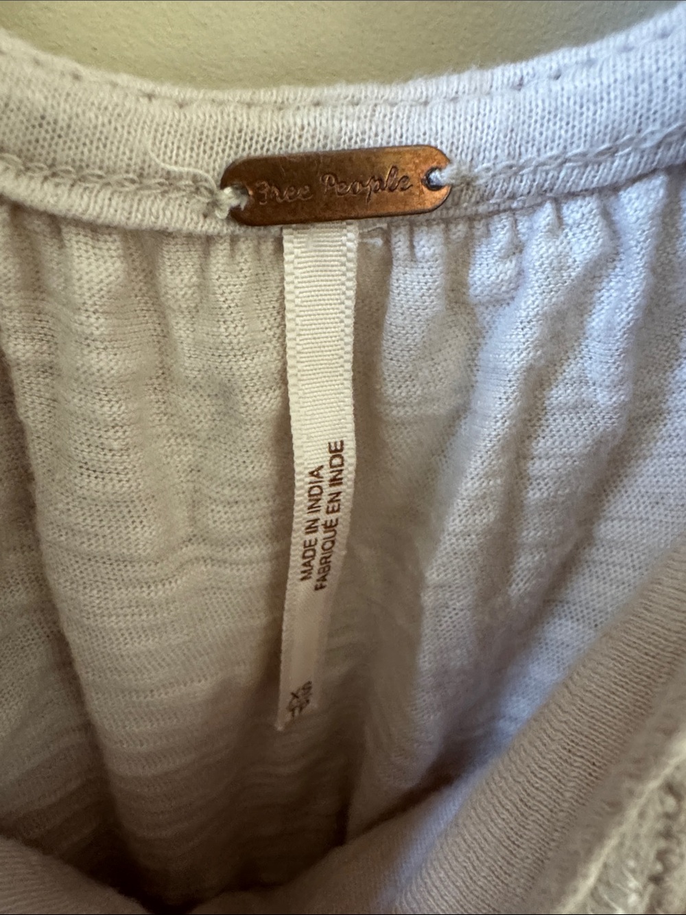 Free People Cream Embroidered Peasant Tunic - Picture 2 of 10